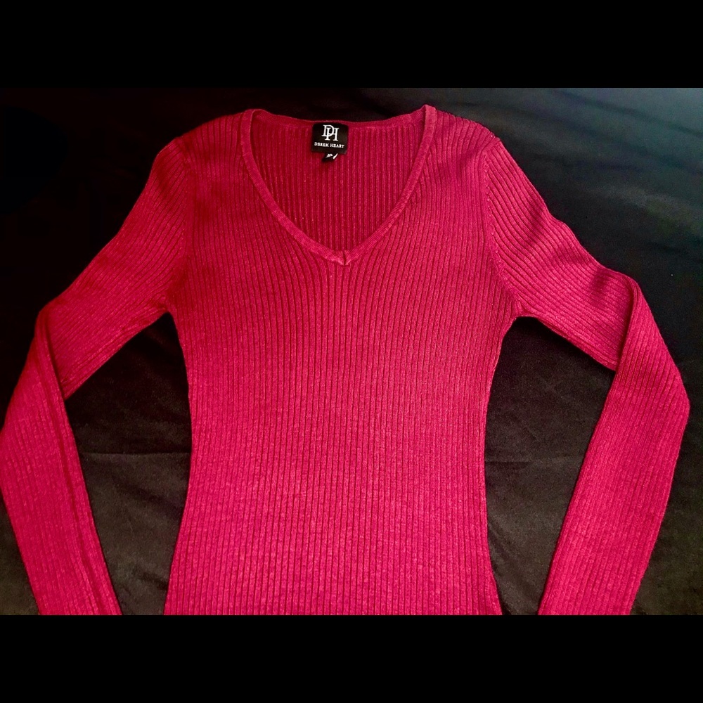 long sweater dress in wine red.